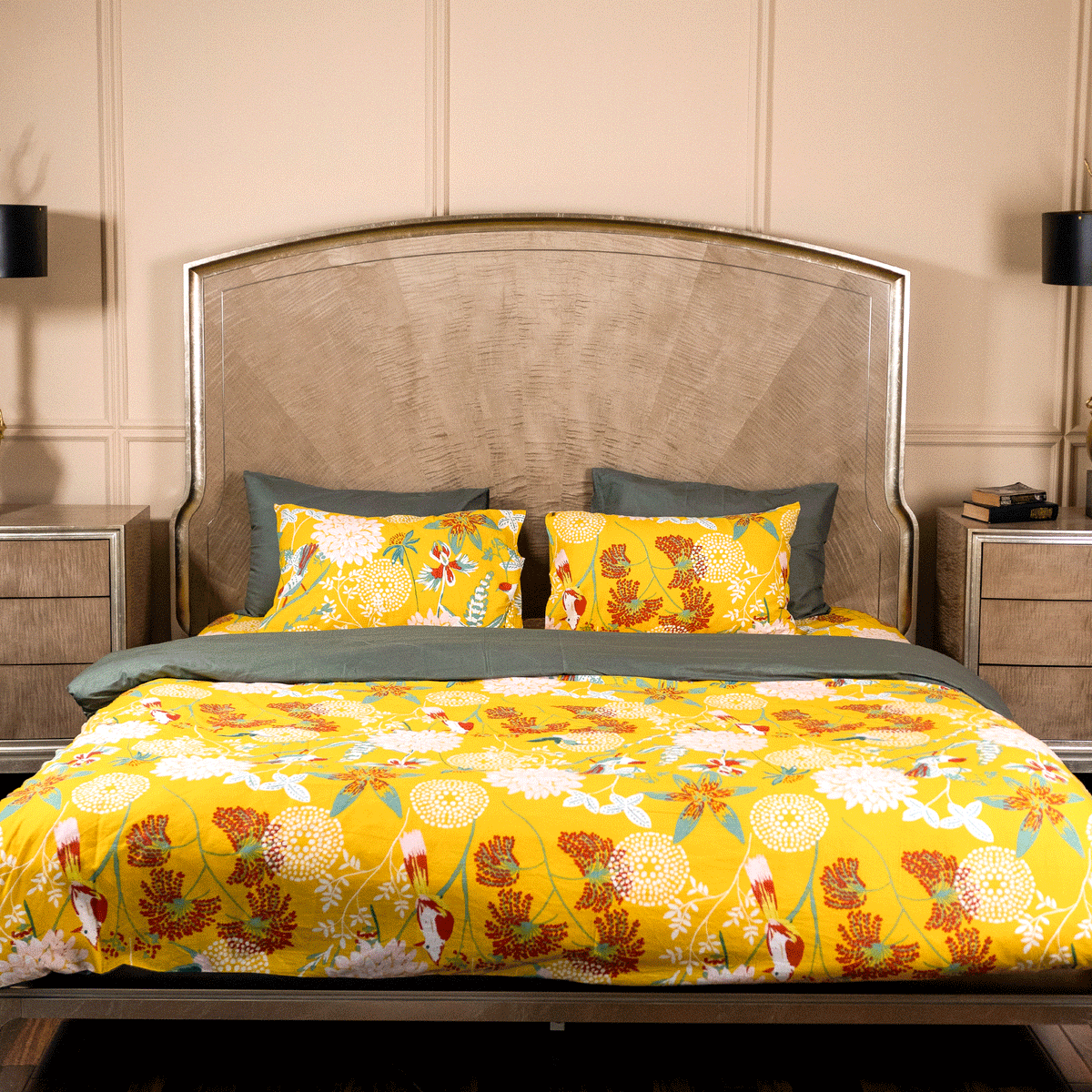 Sunehri King Bedsheet Set