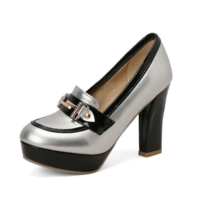 Color Platform Mary Jane Heel