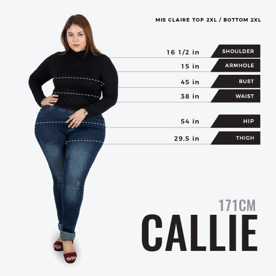 Models Size Chart – Mis Claire