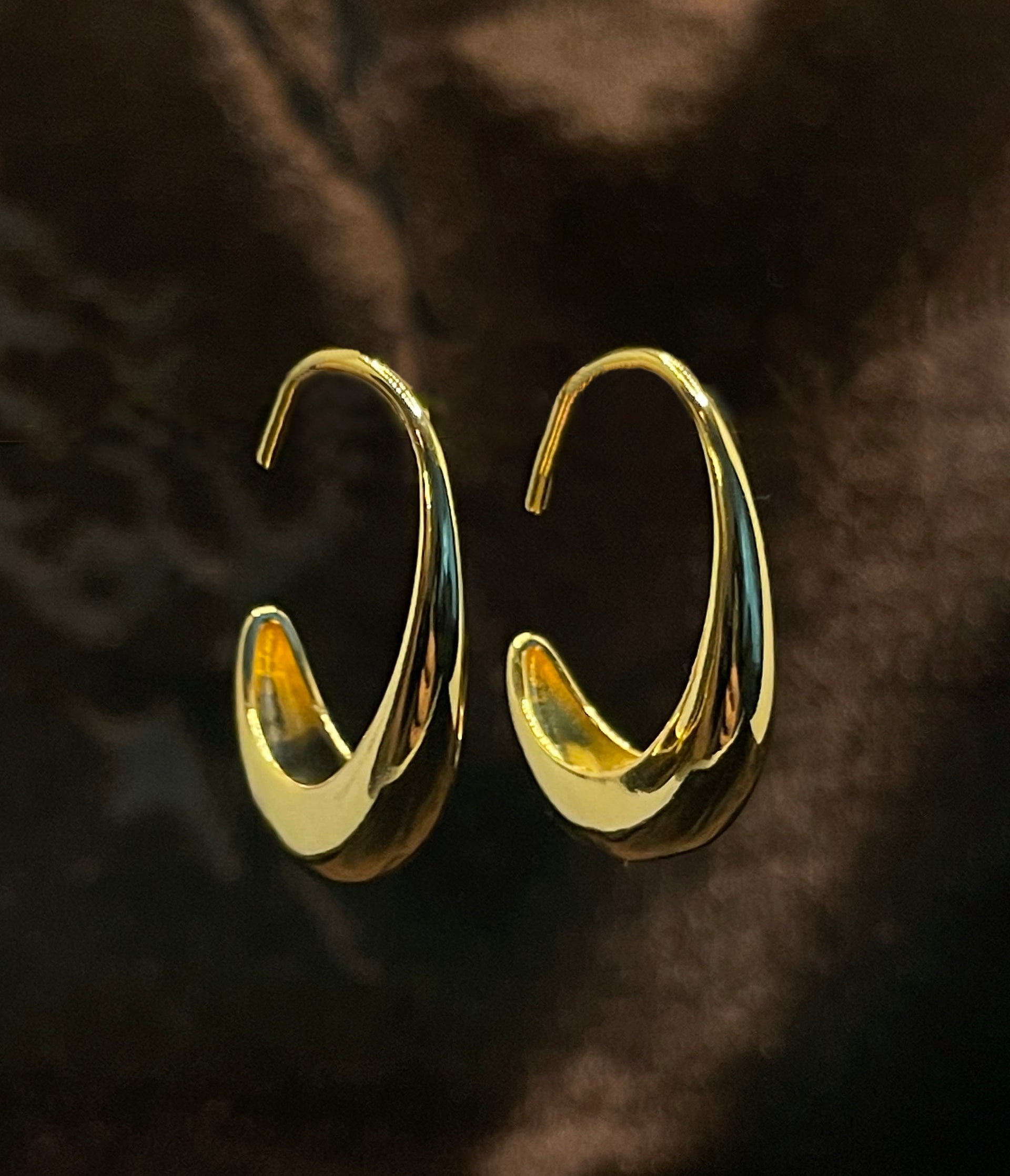 Gold Drippy Earrings