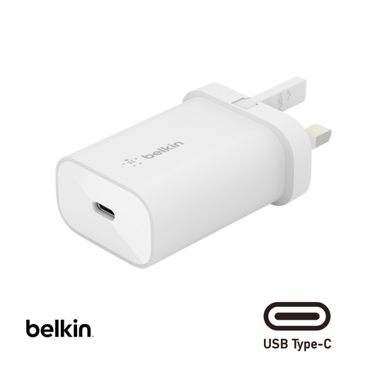 Belkin Chargeur USB Dual USB-C GaN PD 65W + câble USB-C