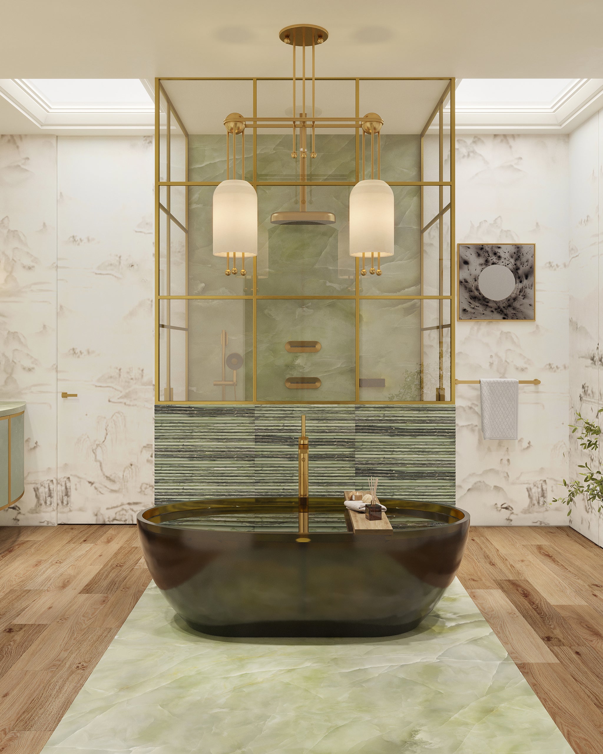 Living by Design Virtual Showhouse Primary Bath by Brigette Romanek