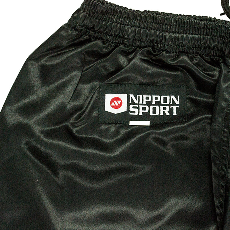 petroleum Pil svale Træningsbukser - Nippon Sport - Kung Fu Pants - Satin