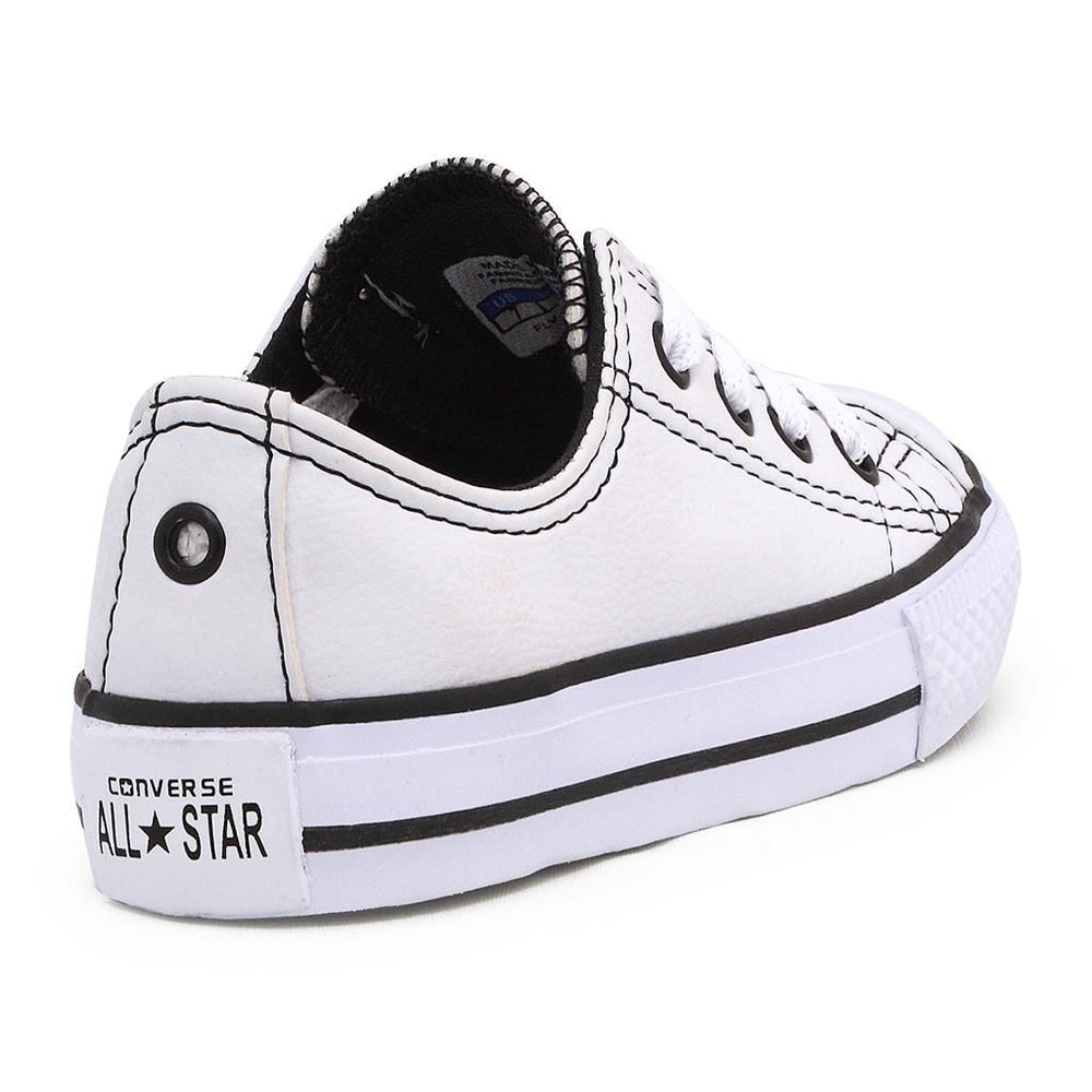 Tênis Converse All Star Infantil Couro com Velcro - CT0420 Branco - Rio Sul  Calçados