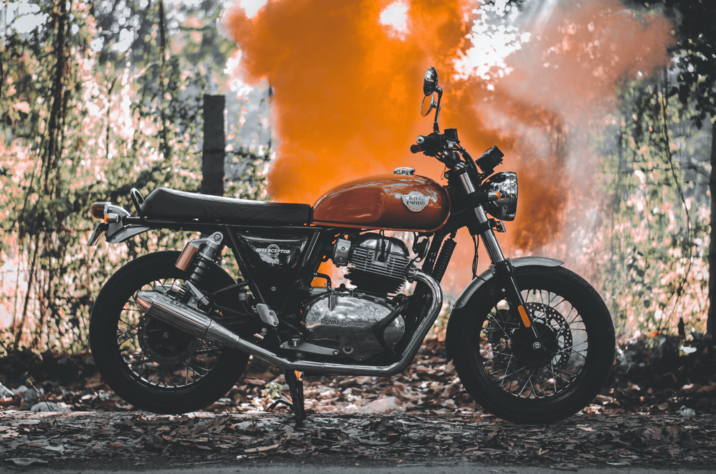 Royal Enfield With The Atom Exhaust From Barrel Motors