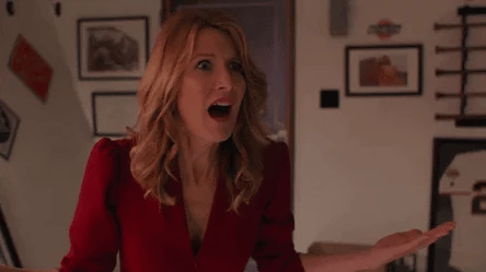 Laura Dern shocked and confused gif