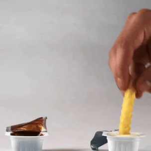 french fry double dipping gif