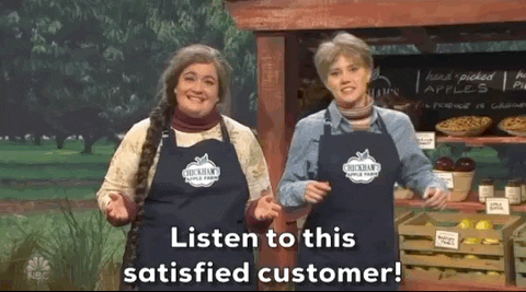 SNL satisfied customer gif