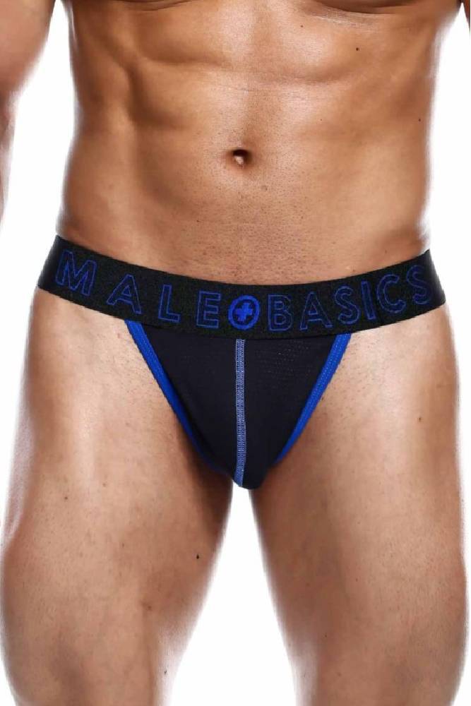 MaleBasics Neon Thong Blue MBN05 Stag Shop