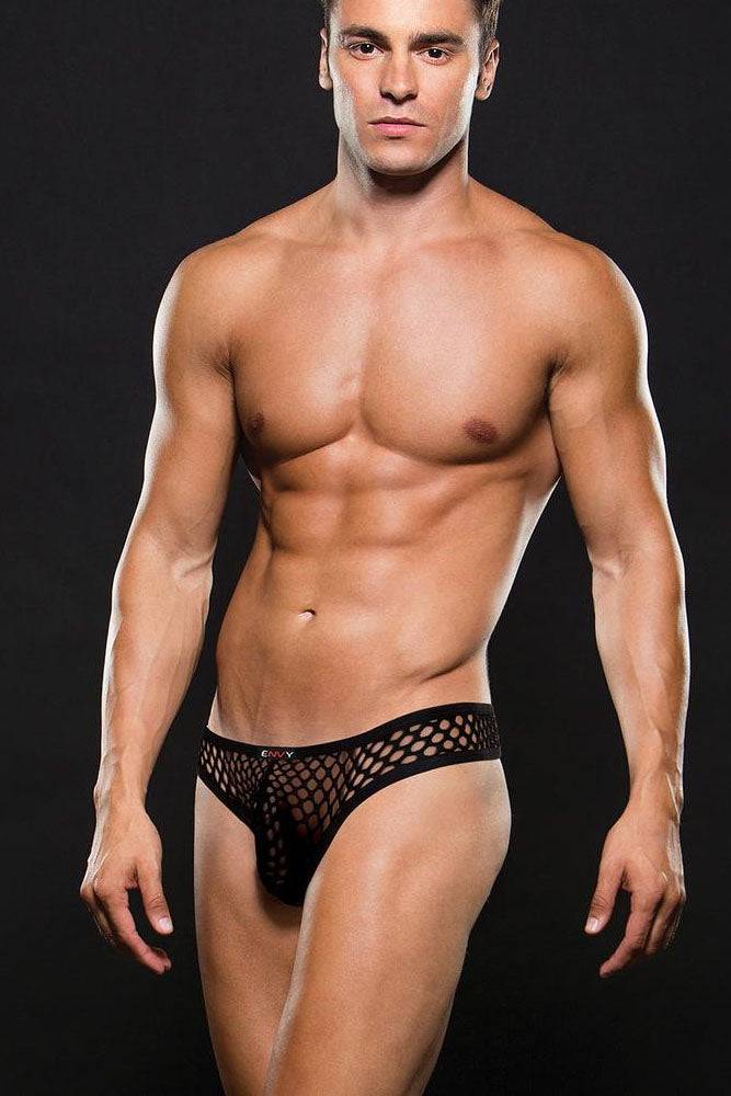 XGen Envy Fishnet Mens Thong BLE087 Black St