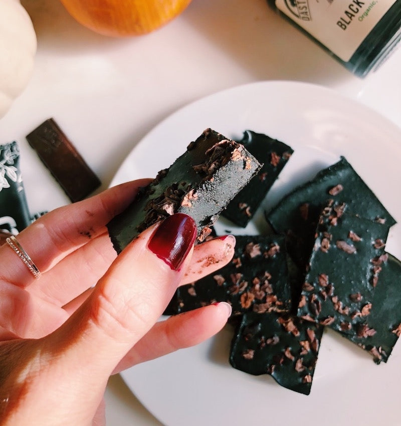 Wicked-Good Black Tahini Fudge 