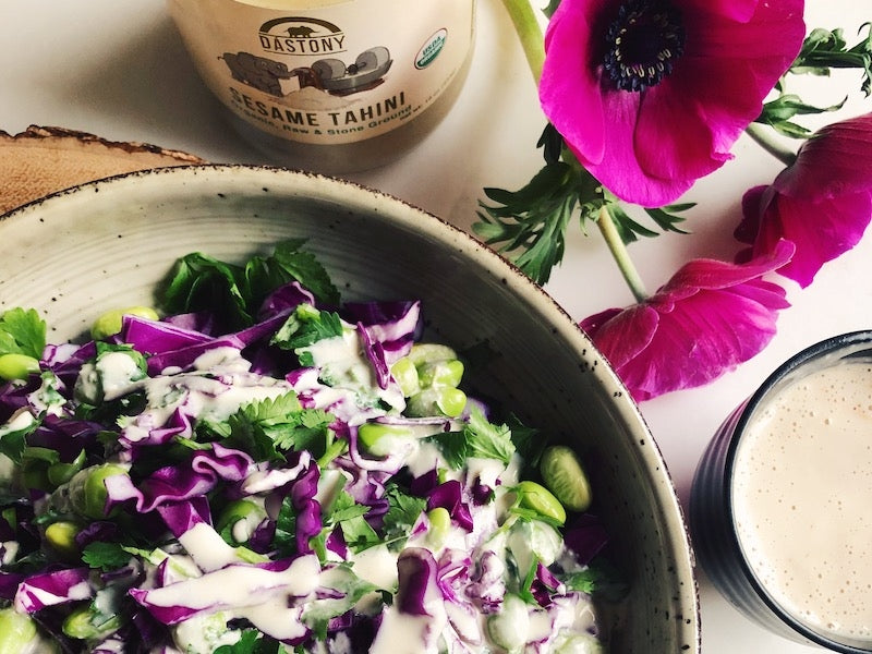 Detoxifying Purple Cabbage Cilantro Salad 