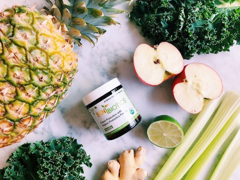 Gut Healthy Pineapple Probiotic Green Juice