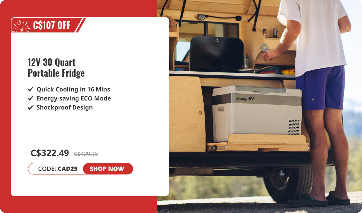 12V 30 Quart (28L) Portable Fridge
