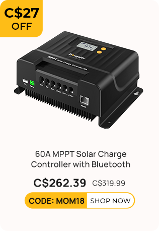 60A MPPT Solar Charge Controller with Bluetooth 12V/24V