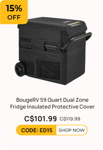 BougeRV 59 Quart Dual Zone Fridge Insulated Protective Cover