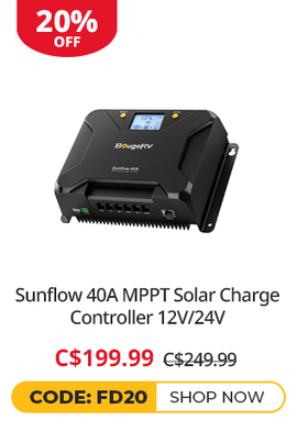 Sunflow 40A MPPT Solar Charge Controller 12V/24V