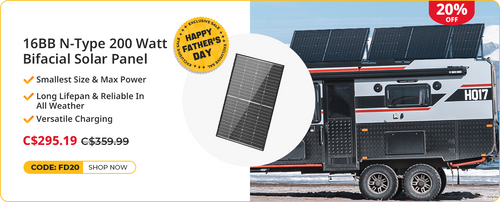 16BB N-Type 200 Watt Bifacial Solar Panel