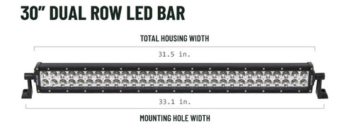 30" Dual Row LED Light Bar