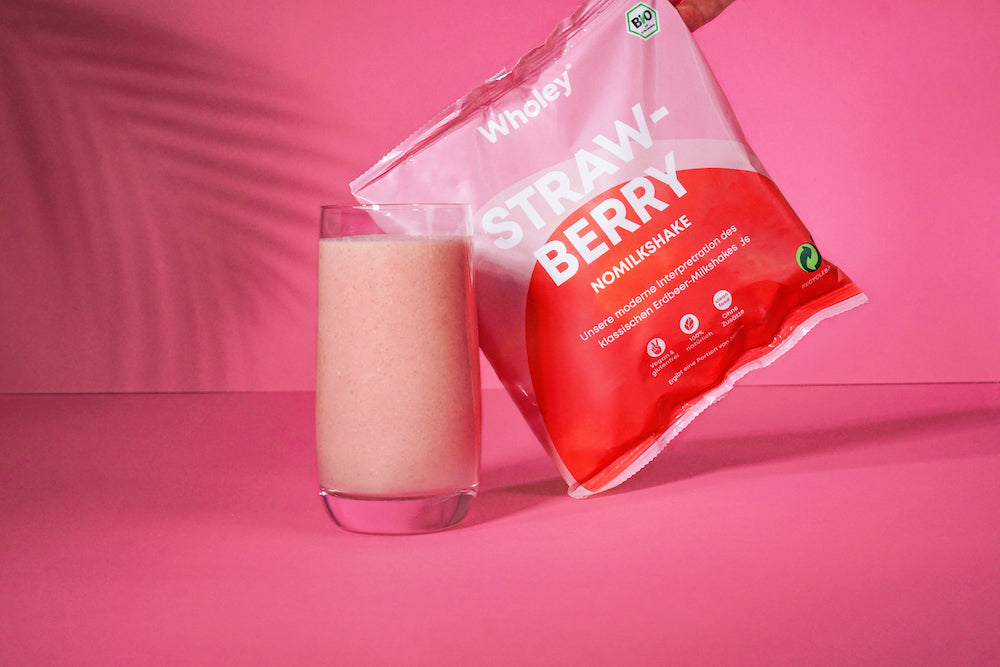 Strawberry Verpackung und Smoothie