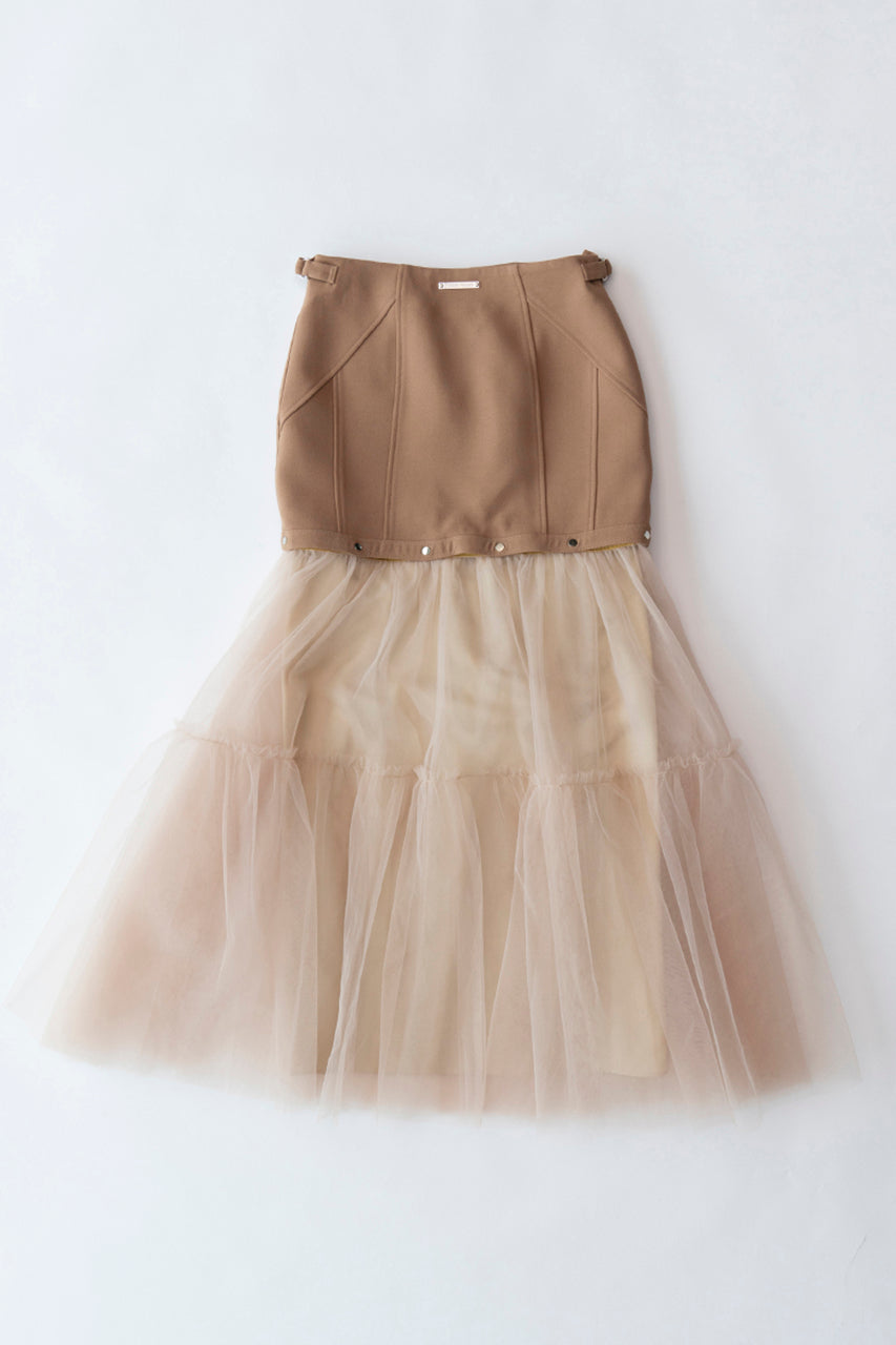 Wrung Pleats Skirt