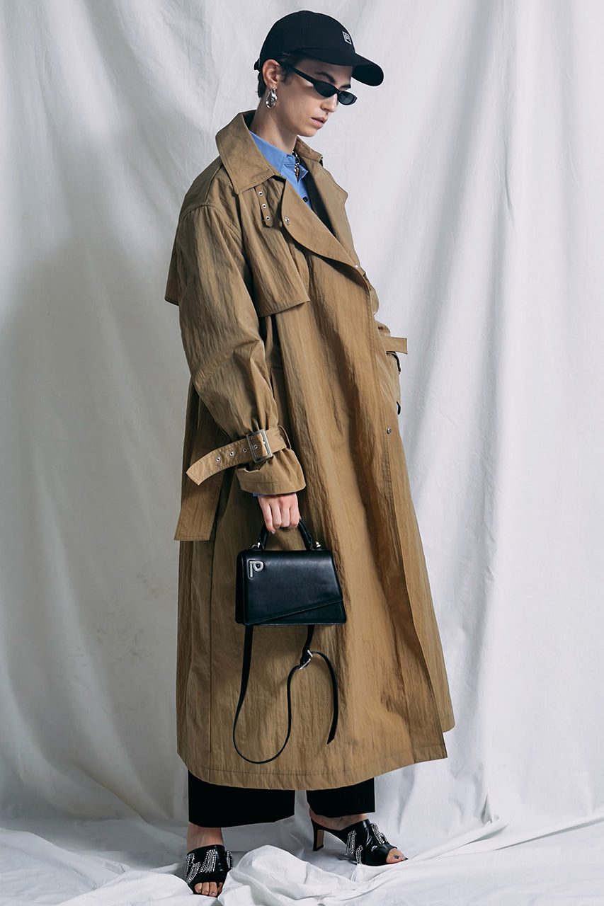 Washer Taffeta Trench Coat