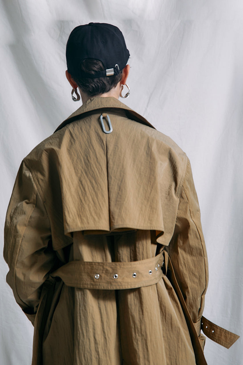 Washer Taffeta Trench Coat