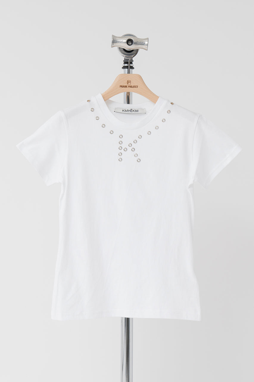 Eyelet K Slim T-Shirt