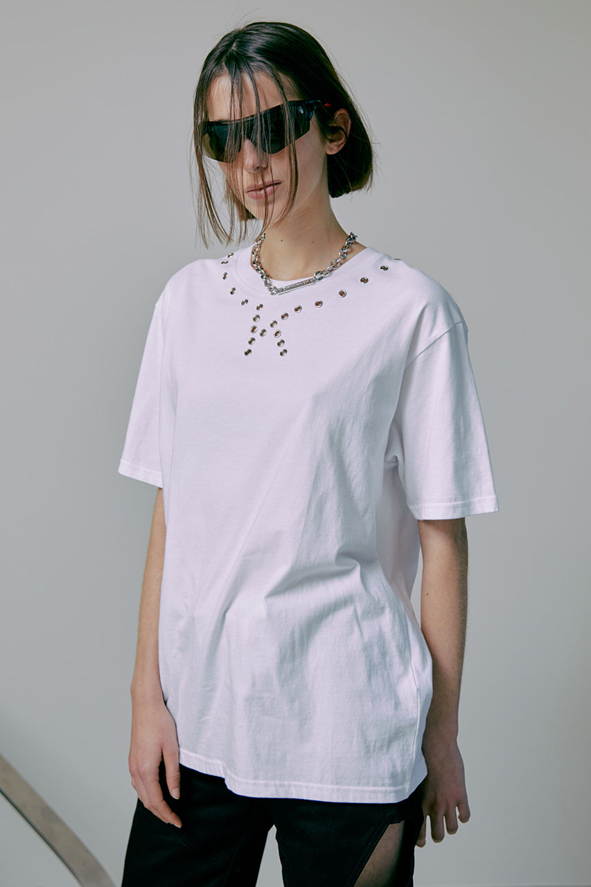 Eyelet K Slim T-Shirt