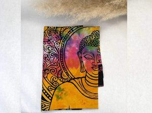 Cotton Colourful Buddha Art Wall Hanging - Tapestry - Meditation Room Decor
