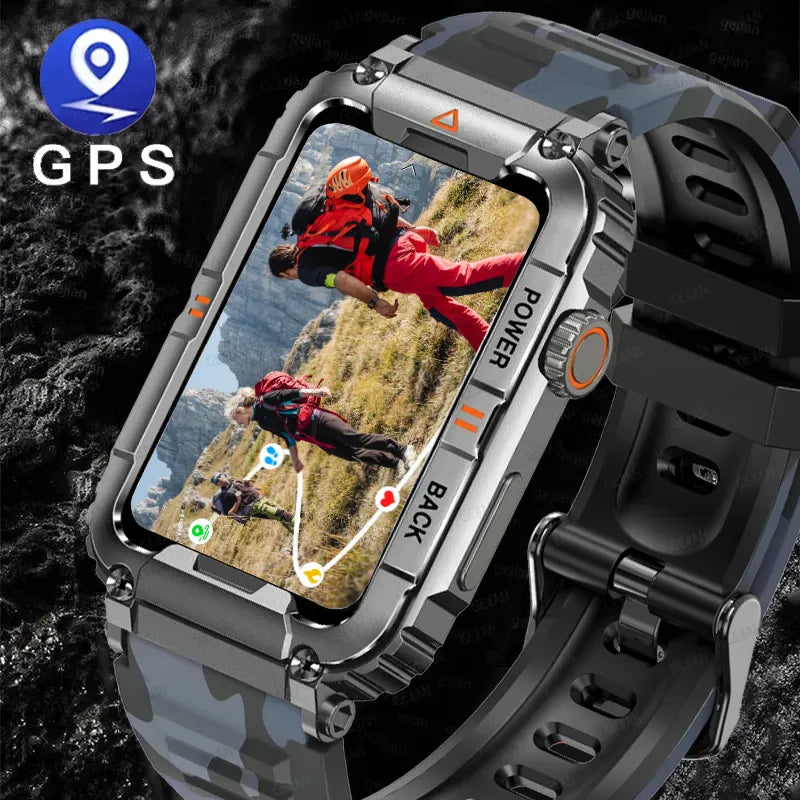 2023 New GPS Smart Watch for Men  Bluetooth Call Health Monitoring Smart Watches AI Voice Sports Waterproof Men's Smartwatches