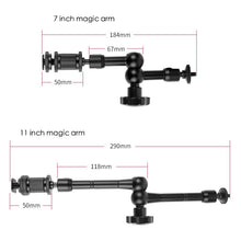 Load image into Gallery viewer, Super Clamp 7/11 inches Adjustable Magic Articulated Arm for Mounting Monitor LED Light LCD Video Camera Flash Camera DSLR
