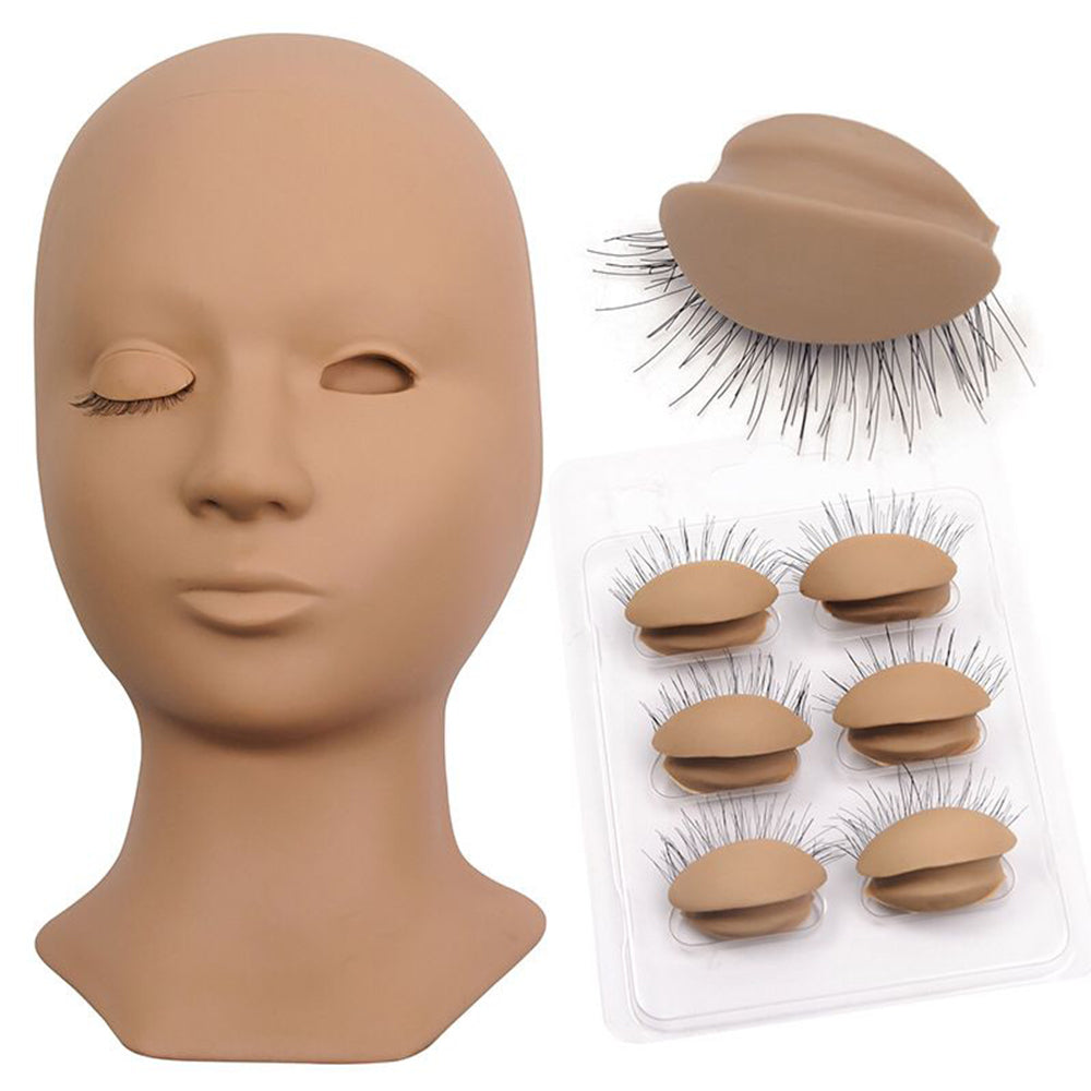 Lash Extension Practice Mannequin Head Silicone Makeup Training