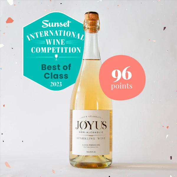 Joyus non-alcoholic wines wins Double Gold and Best of Class at Sunset International Wine Competition