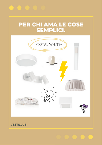 Lampade bianche moderne a led