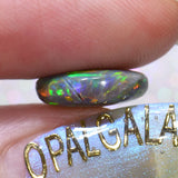 Orange Green Oval Shape Australian Black Opal 1.77 ct