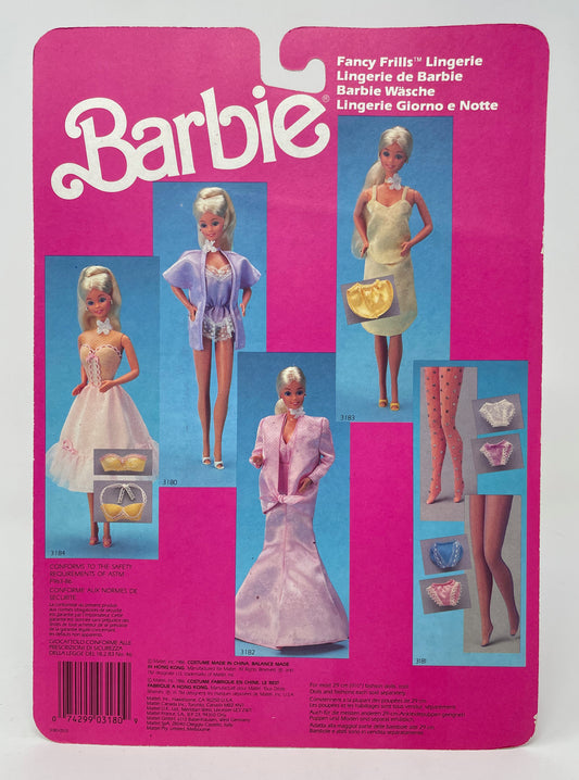 1986 Barbie Fancy Frills Lingerie (1980-1989 Clothing) - Nice