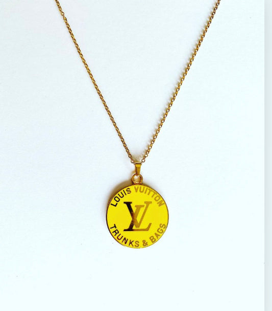 LOUIS VUITTON Trunks & Bags vintage pendant reworked necklace – NECK