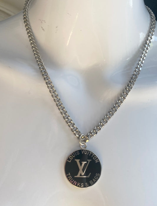 SOLD OUT Rework Vintage Louis Vuitton White LV Necklace – Relic the Label