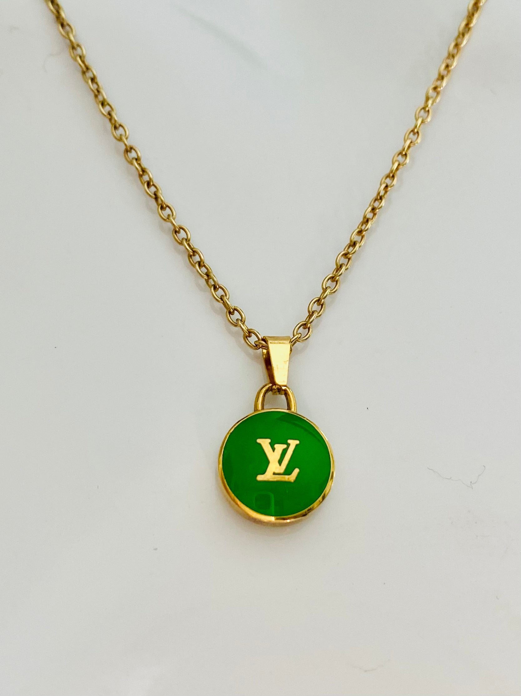 Vintage Louis Vuitton Lock Necklace