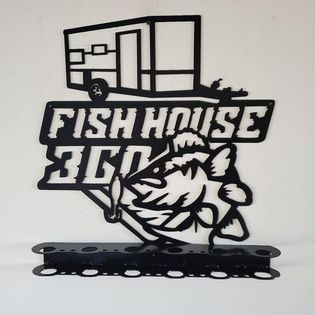 Fish house 360 rod holder by beamish metal works