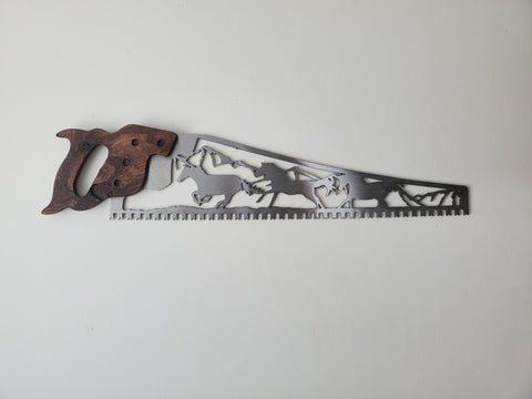 Handsaw art example from Beamish Metal Works in Isle, MN