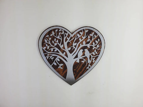 Tree of life viking or nores design metal on wood Beamish Metal Works