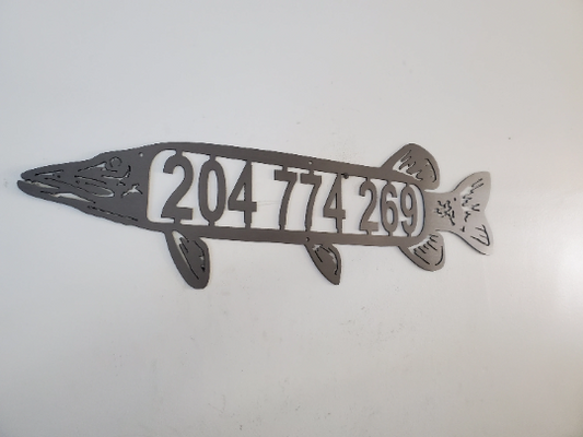 Northern Pike Fish Wall Art - Striking Metal Decor - Laser Cut Wall Si –  Beamish Metal Works