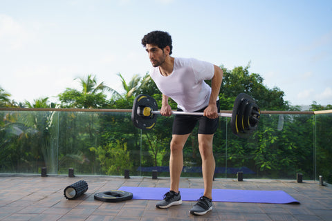 Bar Curl Workout at Home with Adjustable Powerbar