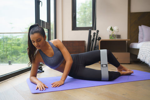 Side-lying Clams Exercise with Resistance Bands