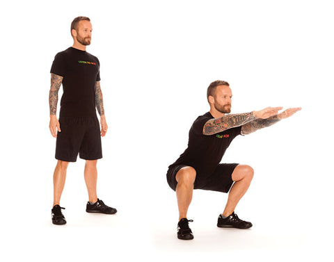 Air Squat Exercise at Home