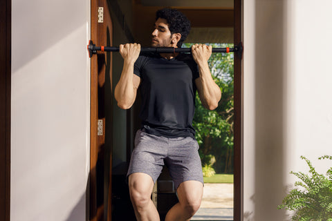 Strength Home Exercise with Pull up Bars