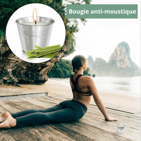 Bougie anti-moustique extérieur - Plaisir du Yoga