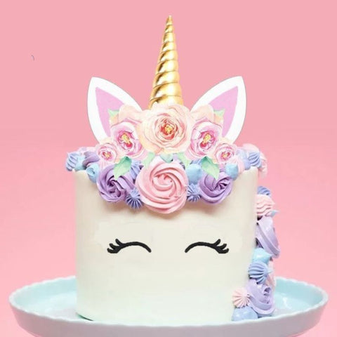 Gâteau Licorne : coffret de décorations thème licorne complet - Décoration  cake design
